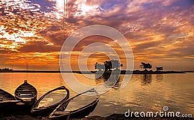 A beautiful sunset Stock Photo