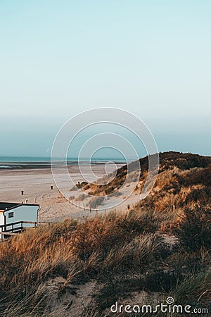 The beach of Ouddorp, The Netherlands Stock Photo