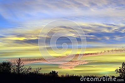 Beautiful sunset Stock Photo