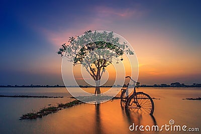 Beautiful sunsets amazing landscape photo Stock Photo