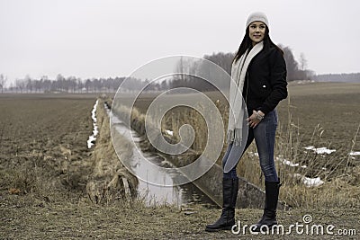 Beautiful Swedish caucasian teen girl Stock Photo