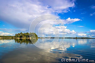 Beautiful Swedish lake archipelago Stock Photo