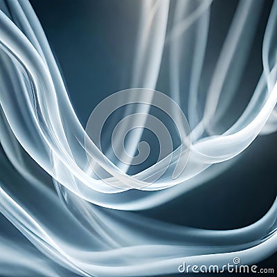 Beautiful swirling smoke - ai generated image Stock Photo