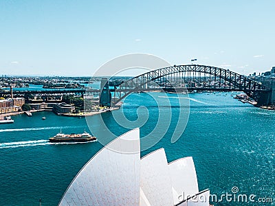 Beautiful Sydney Harbour Bridge in Australia Editorial Stock Photo