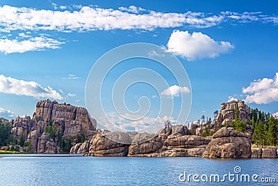 Beautiful Sylvan Lake Stock Photo