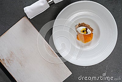 Beautiful and tasty gourmet food Stock Photo