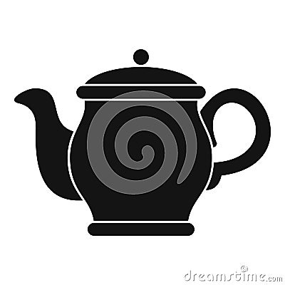 Beautiful teapot icon, simple style Cartoon Illustration