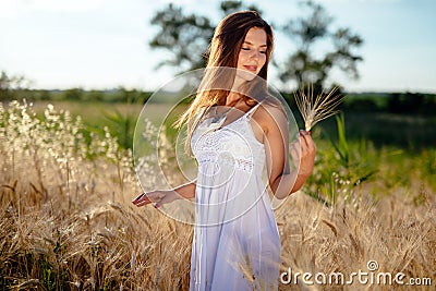 Beautiful teen feeling free Stock Photo