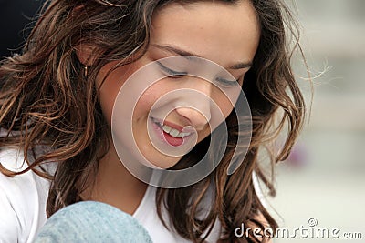 Beautiful teen girl Stock Photo