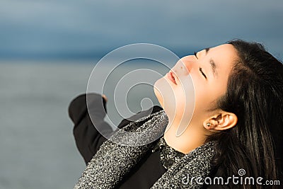 Beautiful Teenage Asian Girl Stock Photo