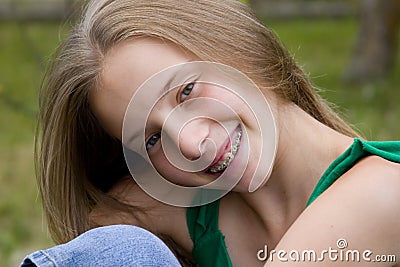 Beautiful Teenage Girl Stock Photo