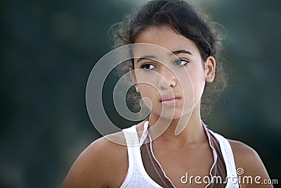 Beautiful teenage girl Stock Photo