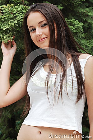 Beautiful teenage girl Stock Photo