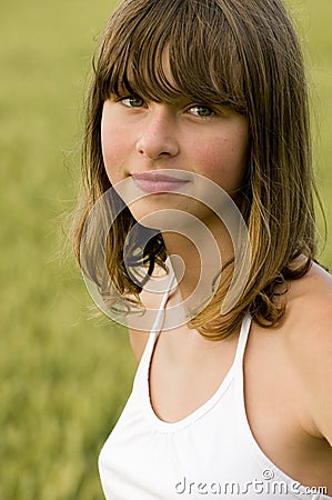 Beautiful teenager Stock Photo
