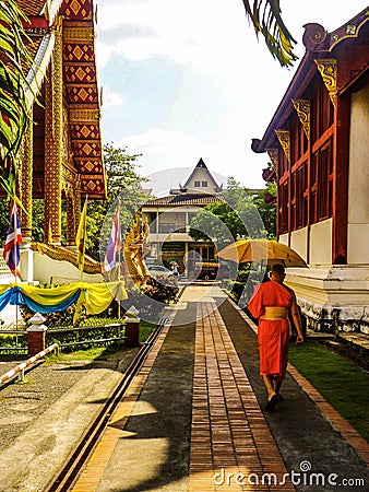 Beautiful temple relgion lifestyle thailand Editorial Stock Photo