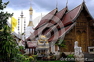 Beautiful temple view with sky of the oldcity Stock Photo