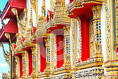 Beautiful temple Wat Samai Kongka on Ko Pha Ngan, Thailand. Stock Photo