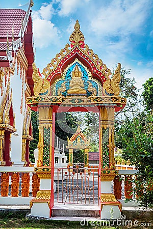 Beautiful temple Wat Samai Kongka on Ko Pha Ngan, Thailand. Stock Photo