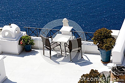 Beautiful terrace Stock Photo