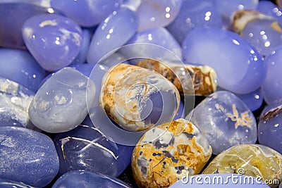 Beautiful texture of natural wet colorful labradorite gem stones Stock Photo