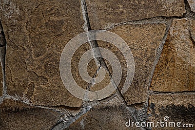 Beautiful texture of old stone of indefinite form on some surface Stock Photo