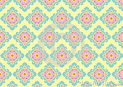 Beautiful Thai art pattern Stock Photo