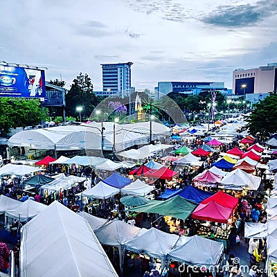 Beautiful Thai market Editorial Stock Photo