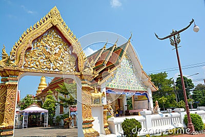 Beautiful Thai style church in Thailand. Editorial Stock Photo