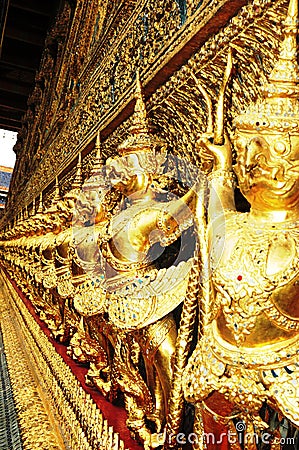 Beautiful Thai warrior palace Stock Photo