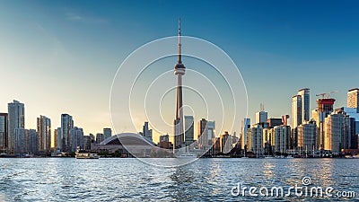 Beautiful Toronto city skyline Editorial Stock Photo