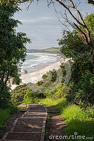 Beautiful trail to mystics beach minnamurra beach Stock Photo