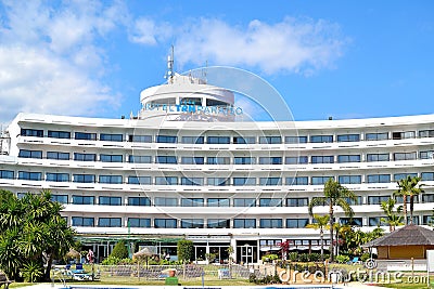 beautiful TRH Paraiso hotel in Estepona, Costa del Sol, Spain Editorial Stock Photo