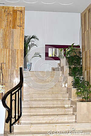 beautiful TRH Paraiso hotel in Estepona, Costa del Sol, Spain Editorial Stock Photo