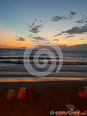 Beautiful turkish Sunset Stock Photo