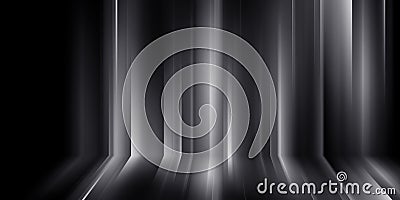 Unique creative dynamic modern shinning silver vertical lines abstract texture pattern background. Design element Stock Photo