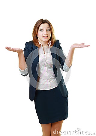 Beautiful unknowing student girl Stock Photo