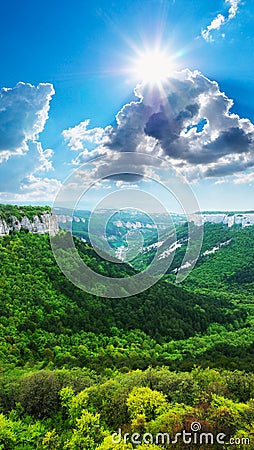 Beautiful valley Stock Photo