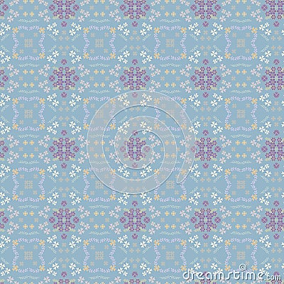 Beautiful vector floral pattern Stock Photo