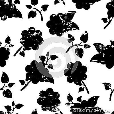 Beautiful vector seamless pattern with decorative rose flowers a Vector Illustration