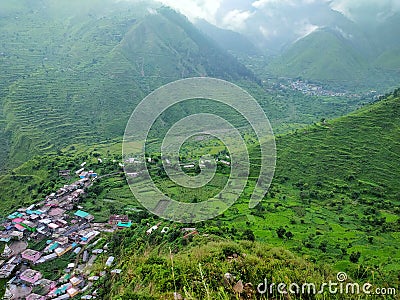 A beautiful vellgge in Uttarakhand India Stock Photo