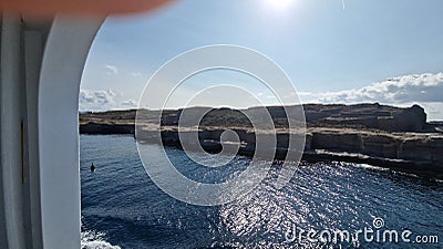 The beautiful Ventotene Island: Colorful Houses, Boats, Breathtaking Landscapes and a Wonderful Sea Stock Photo