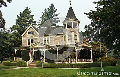 Beautiful Victorian Home Stock Photo