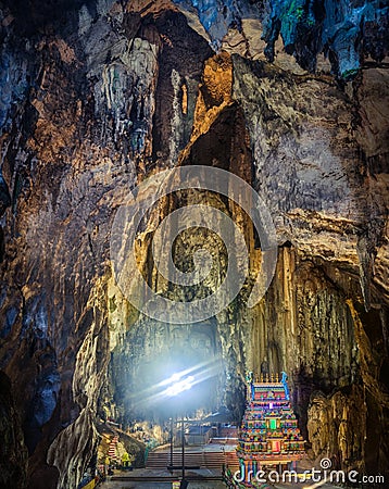 Inside of Batu caves. Malaysia Stock Photo