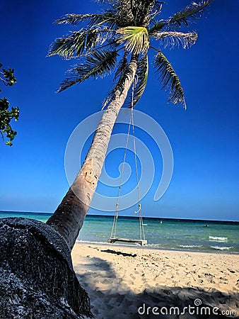 Beautiful view of the beach. Stock Photo