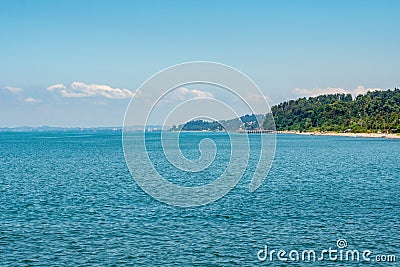 Beautiful view of Black Sea in Adjara Stock Photo