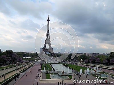 Beautiful view of the blooming gardens Editorial Stock Photo