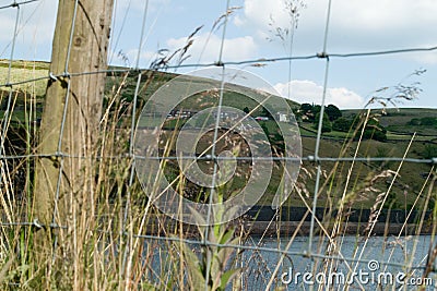 Beautiful view of Butterley Reservoir at Marsden, West Yorkshire hills, England Stock Photo