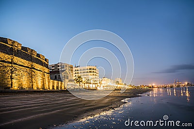 Beautiful view of the Castle in Larnaka, Cyprus Stock Photo