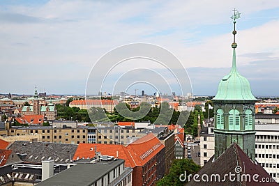 Beautiful view of Copenhagen city Stock Photo