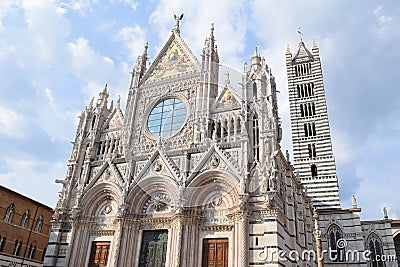 Beautiful view Duomo Siena Italy Europe Stock Photo